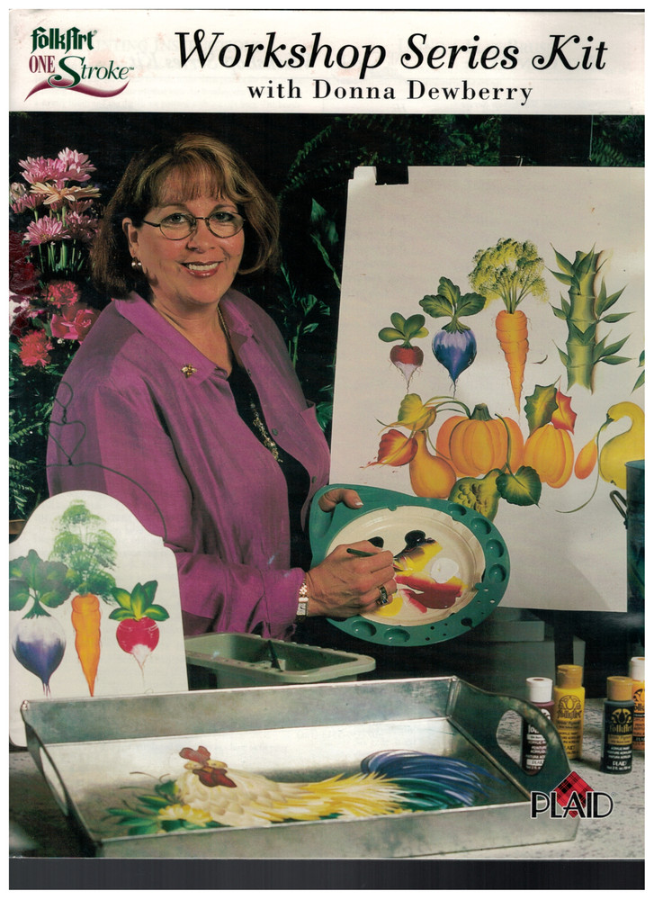 Donna Dewberry One Stroke Workshop Series Kit: New VHS Volume 2 + Used Workbook