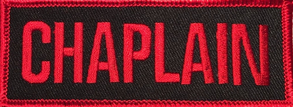 CHAPLAIN MOTORCYCLE VEST RELIGIOUS UNIFORM EMBROIDERED IRON PATCH P-36