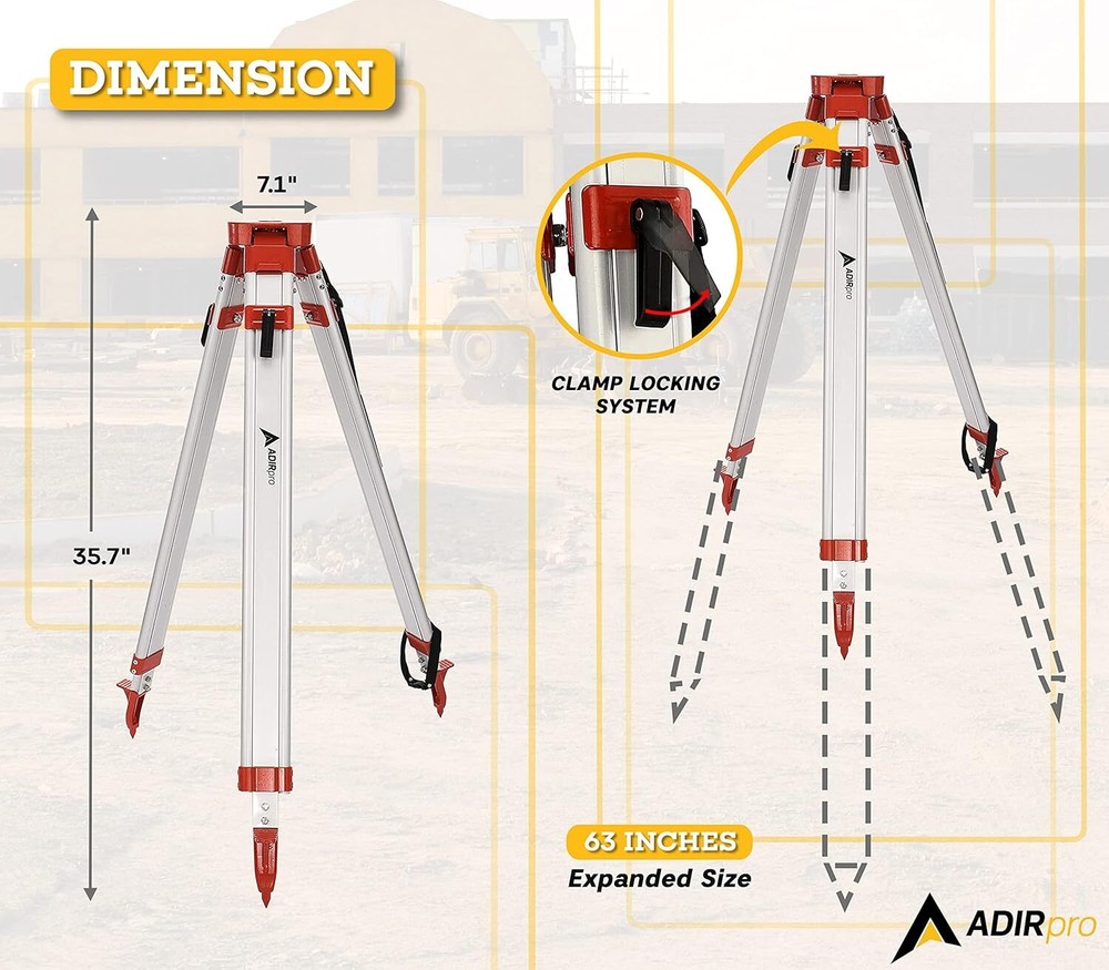 Aluminum Tripod Package Construction Auto Level Transit Laser Contractor