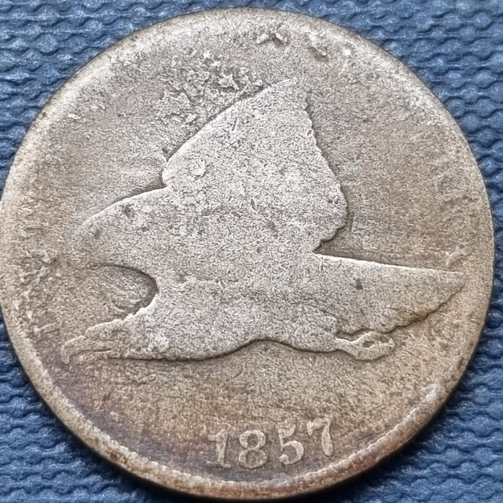 1857 Flying Eagle Cent 1c Circulated #76921