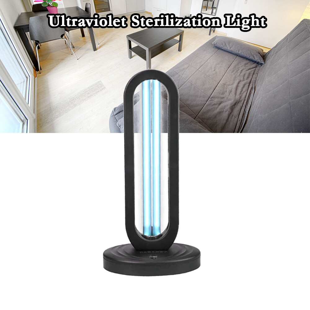 Ozone Disinfection w/Remote Controller Durable Lamp ABS Black UV