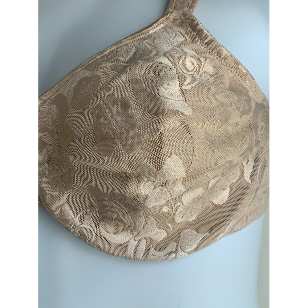 Wacoal Beige Lace Full Coverage Underwire Bra 44C