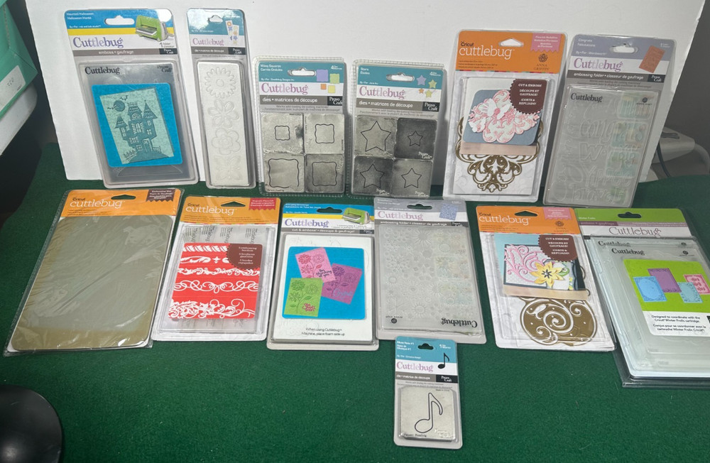 Lot of 13 Cuttlebug Items (see description)