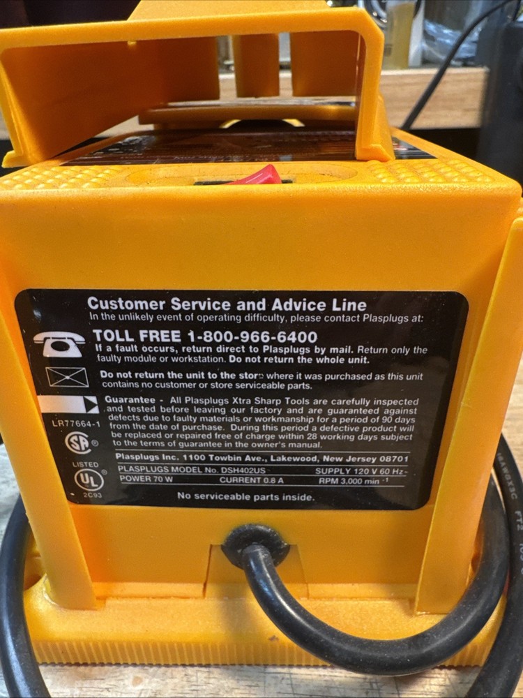 Plasplugs Compact Sharpener Unit For Drill Bits, Or Knife, Scissors