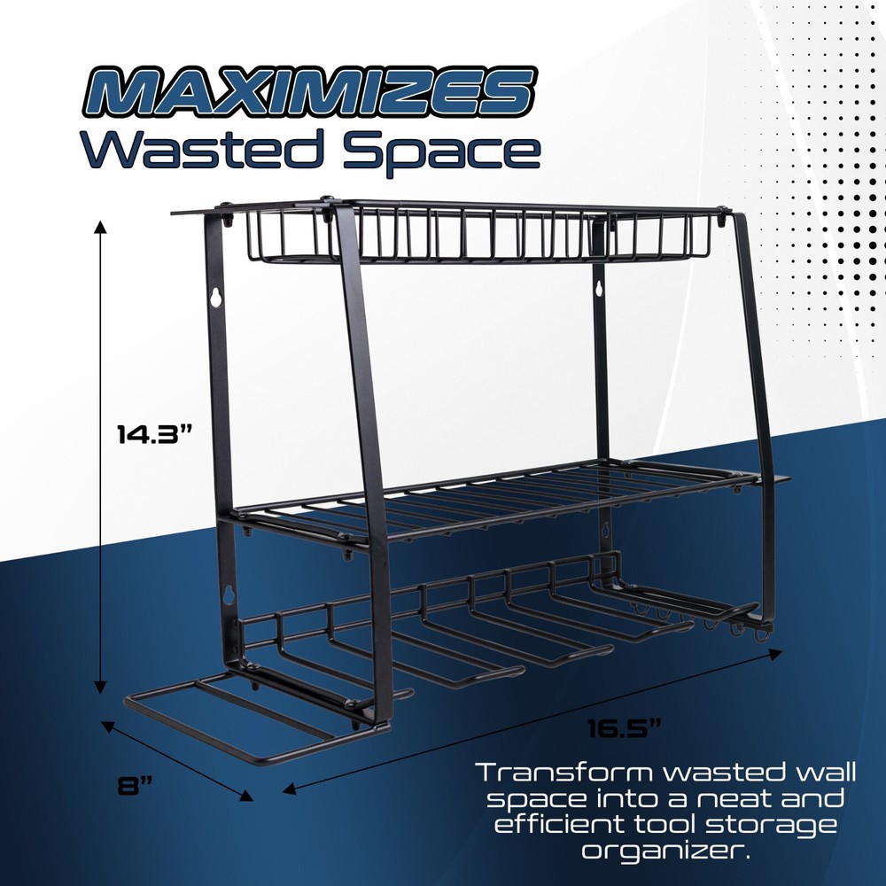 Power Tool Organizer Wall Mount - Tool Organizer with Drill Holder