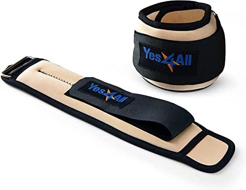 1 Pair Wrist Weights with Adjustable Strap for Jogging Exercise, 1lb Each