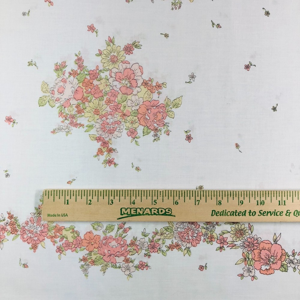 Vtg Sears Perma Prest Magic Spring Std Percale Pillowcase Petal Pink Cottagecore
