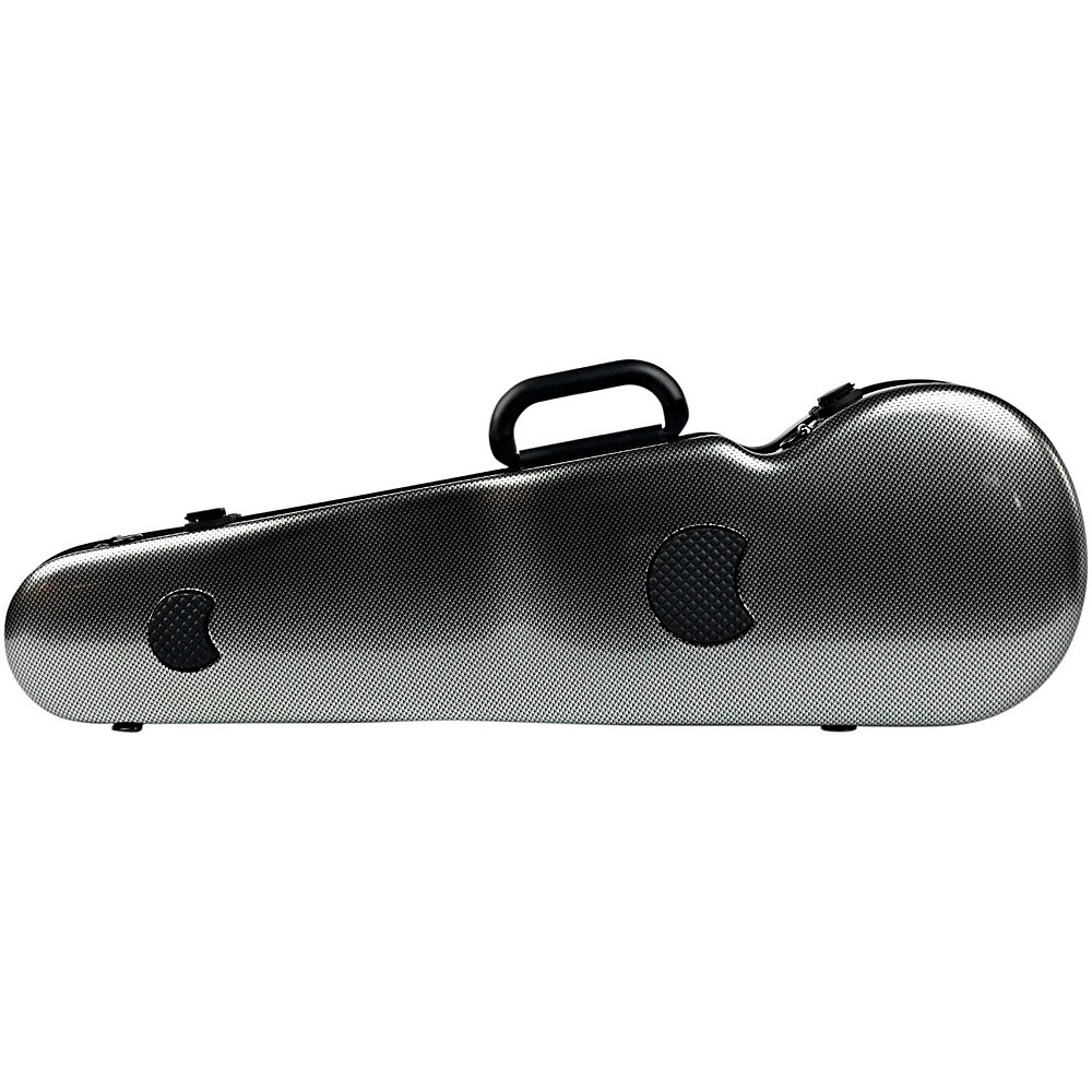 Bam High Tech Contoured Violin Case Silver Carbon