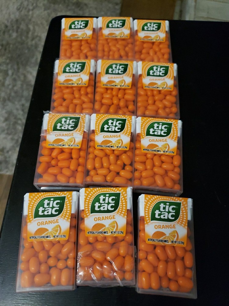 Tic Tac Orange Mints, Bulk 12 Pack 1 Oz Each, 60 Mints PER Pack
