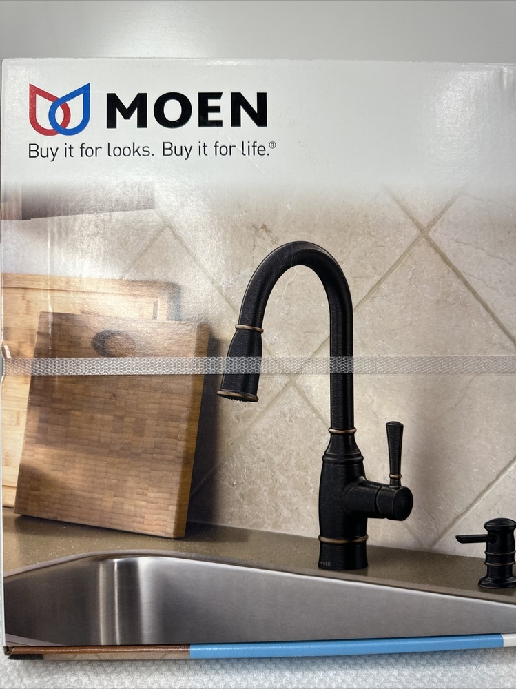 MOEN Noell Single-Handle Pull-Down Sprayer Kitchen Faucet; 87791BRB (UD8012455)