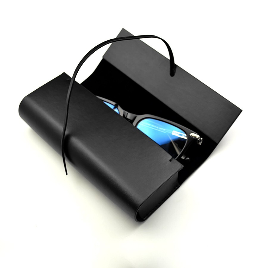 Mont Blanc Sunglasses Eyeglasses Leather Medium Soft Case with Cloth & Giftbox