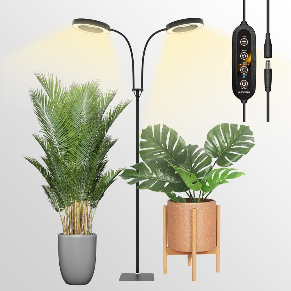 Full Spectrum Grow Lights with timer Adjustable Height and Angle