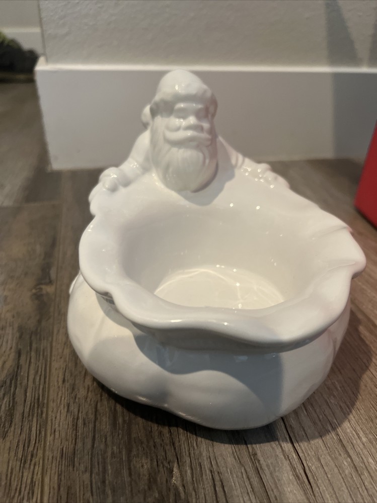 Williams Sonoma Santa Candle Holder