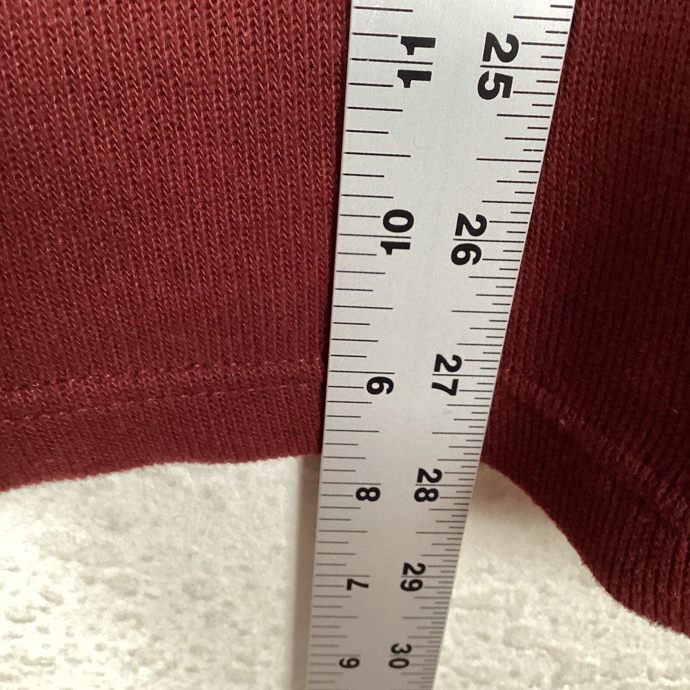 Consensus Sportswear Mens Sweater Sz M Long Sleeve Pullover Solid Red Excellent