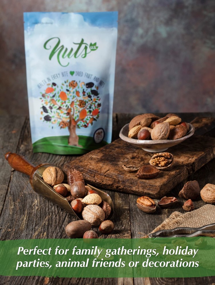 NUTS U.S. – Mixed Nuts In Shell (Almonds, Walnuts, 2 Pound (Pack of 1)