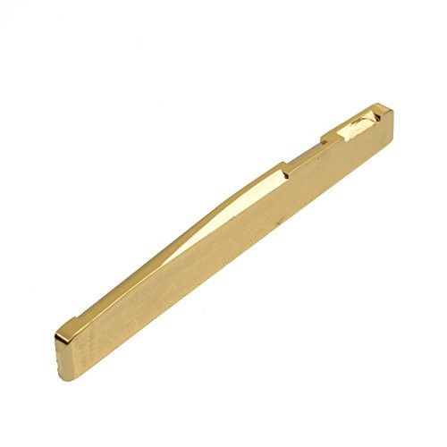 6-String Acoustic Guitar Brass Nut and Saddle Gold Plated