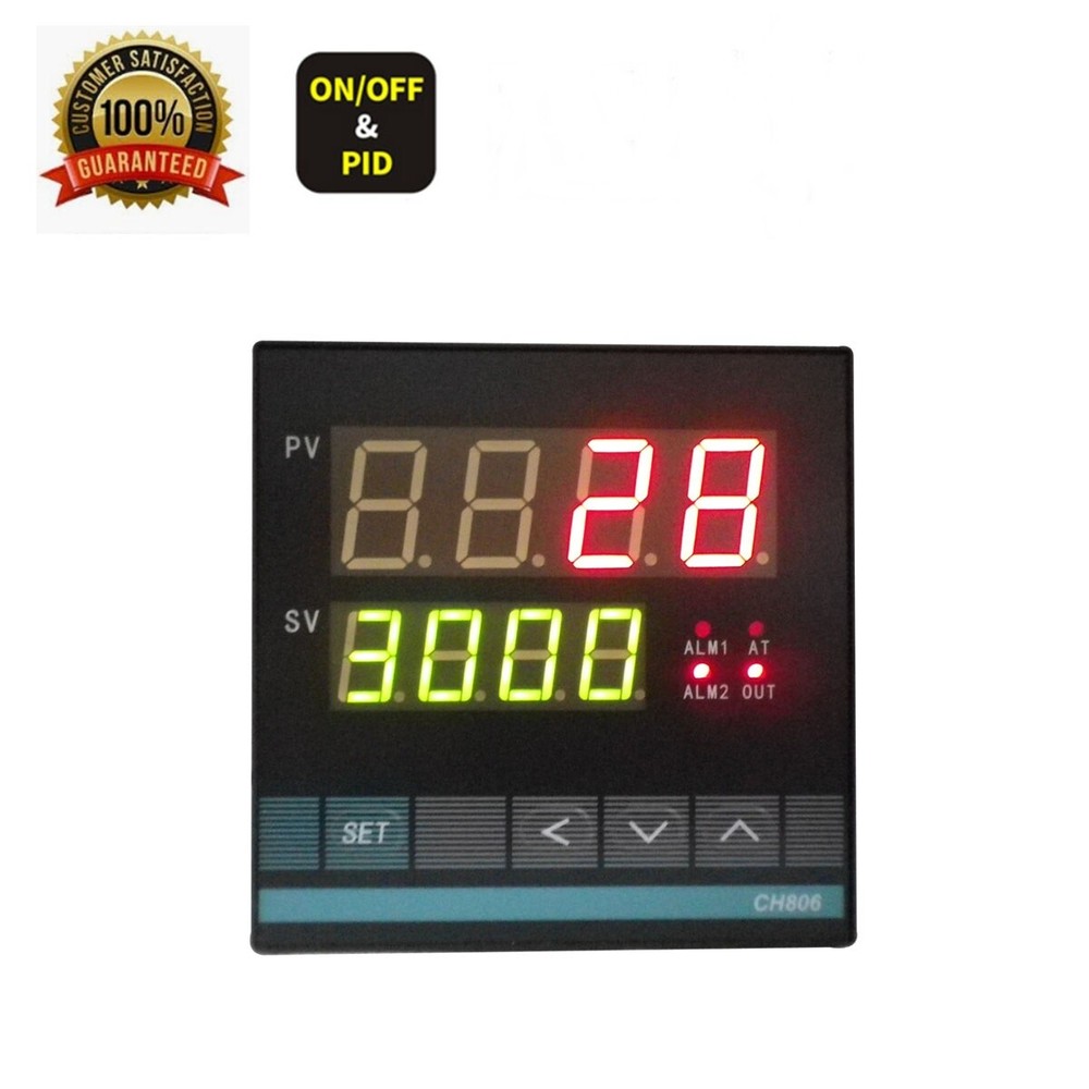 Large Universal Temperature PID Controller with SSR Output & 2 Alarms (℃ / ℉）