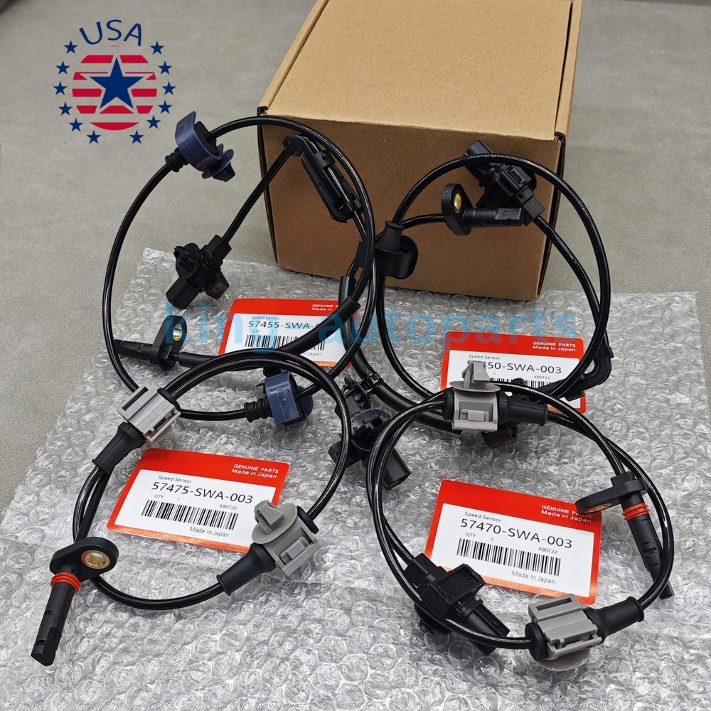 New ！4× Front & Rear ABS Wheel Speed Sensor For Honda CRV 2007-2011