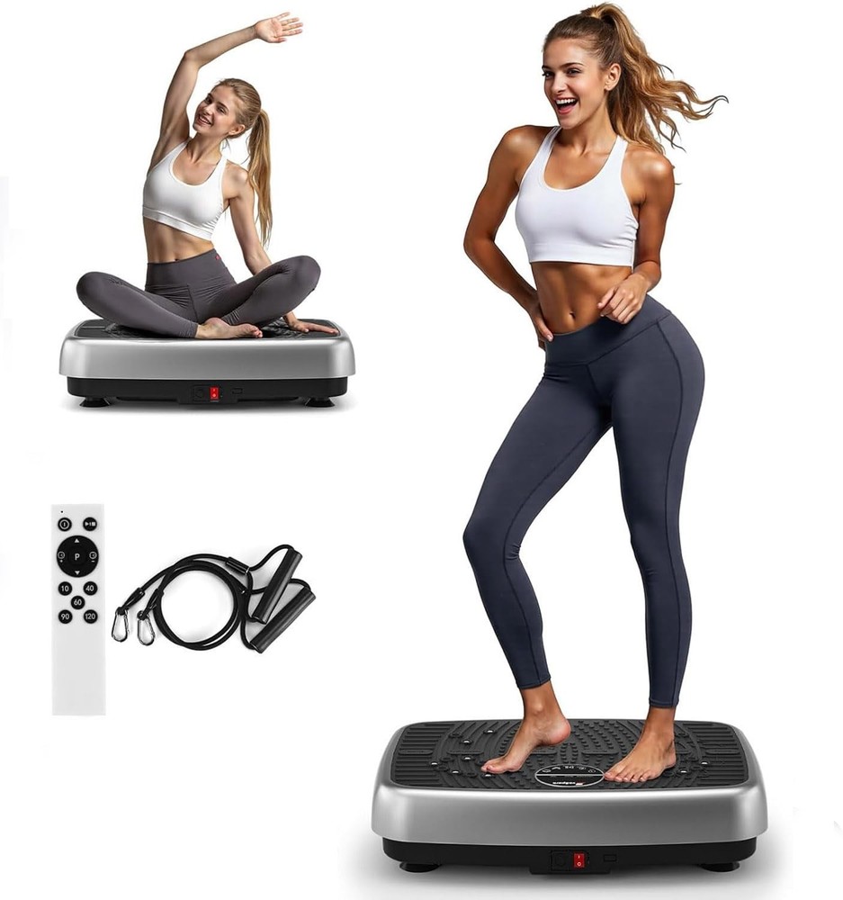 Vibration Plate Exercise Machine, 2026 EvoSpark Dual Motor Vibration Plate fo...