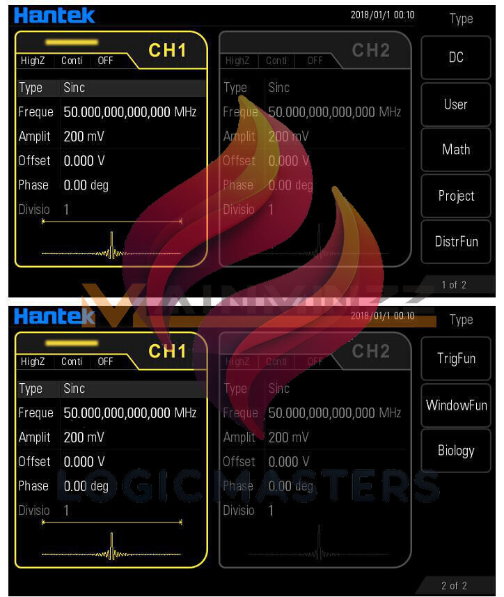 NEW 1PCS Hantek Arbitrary waveform Function generator HDG6202B
