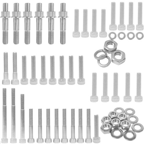 Titanium Cylinder Head Studs Nuts & Engine Bolt Kit Compatible with Yamaha