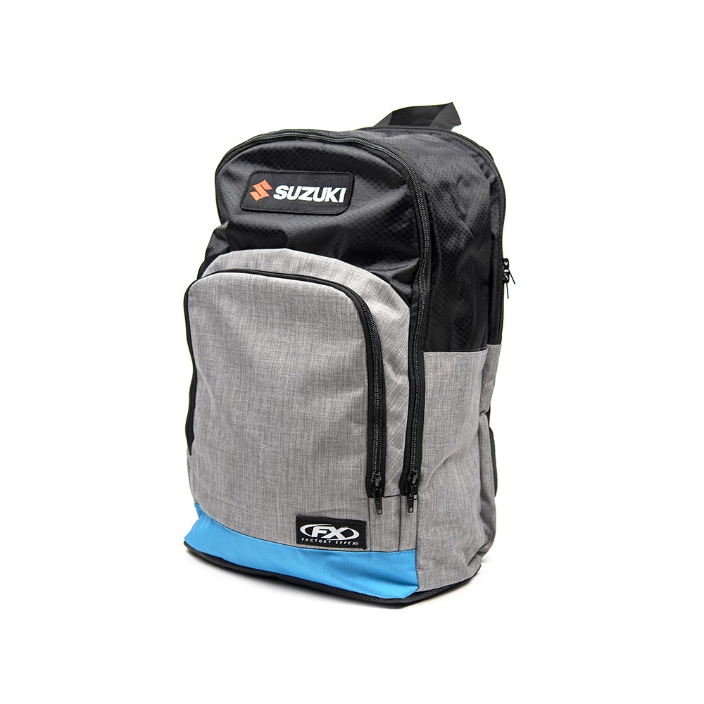 Factory Effex Suzuki Standard Backpack Gray/Blue