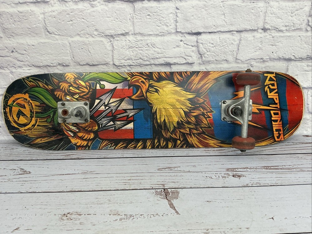 Kryptonics Eagle & Arrows Skateboard Vintage Trucks Wheels