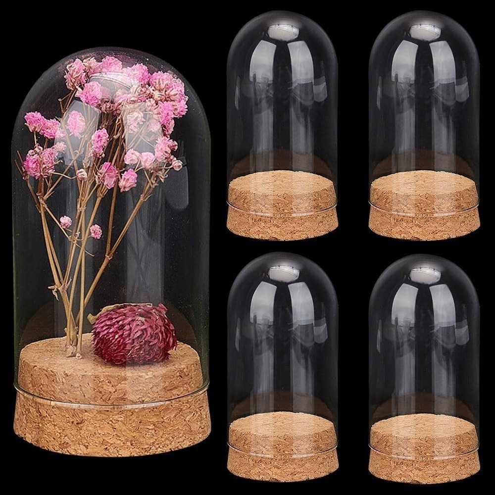 Multi-Purpose Decorative Glass Jars with Cork Base - Perfect for DIY Projects