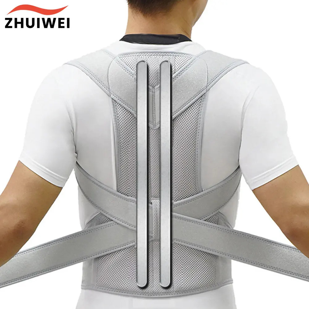Adjustable Posture Corrector Low Back Support Shoulder Brace Belt for Men Women