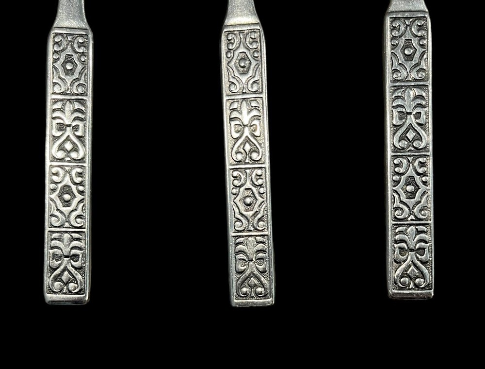 Vintage Nasco Stainless Flatware Moorish Pattern Replacement Tablespoons