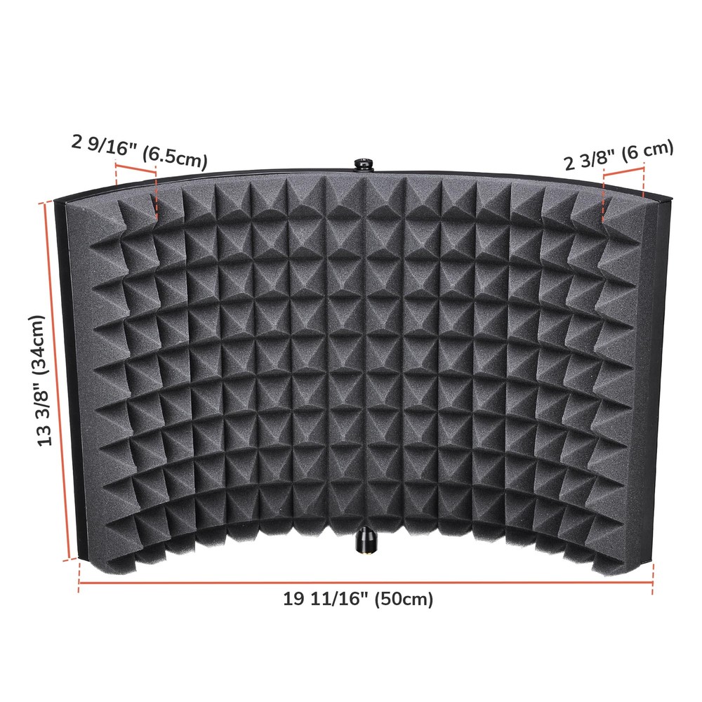 Microphone Isolation Shield Sound Absorber Foam Panel Studio Live Game