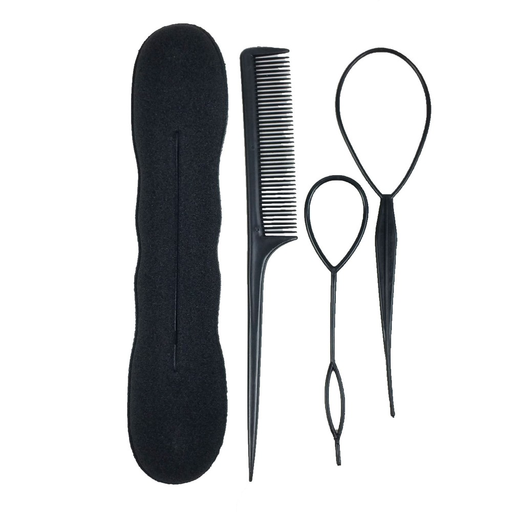 Hair Styling Tools Bun Maker Topsy Tail Braid Ponytail Maker Comb DIY