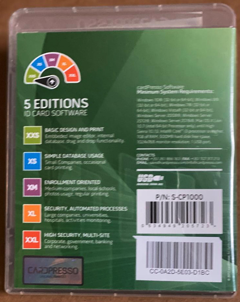 CardPresso XXS Edition ID Card Design Software EVOLIS