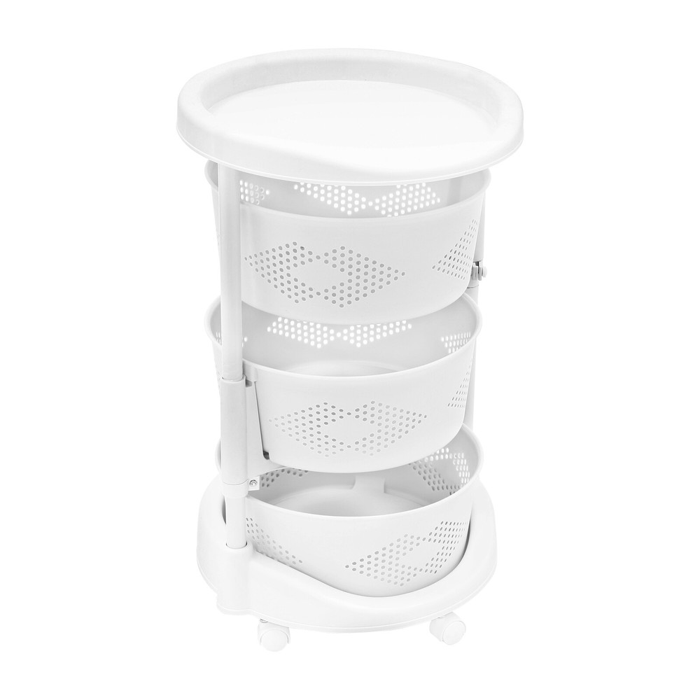 Multi-Layer Vegetable Rotating Basket Rack Fruit Snack Storage Kitchen Organizer