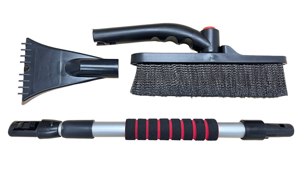 3 in 1 Telescoping Ice Scraper with Brush