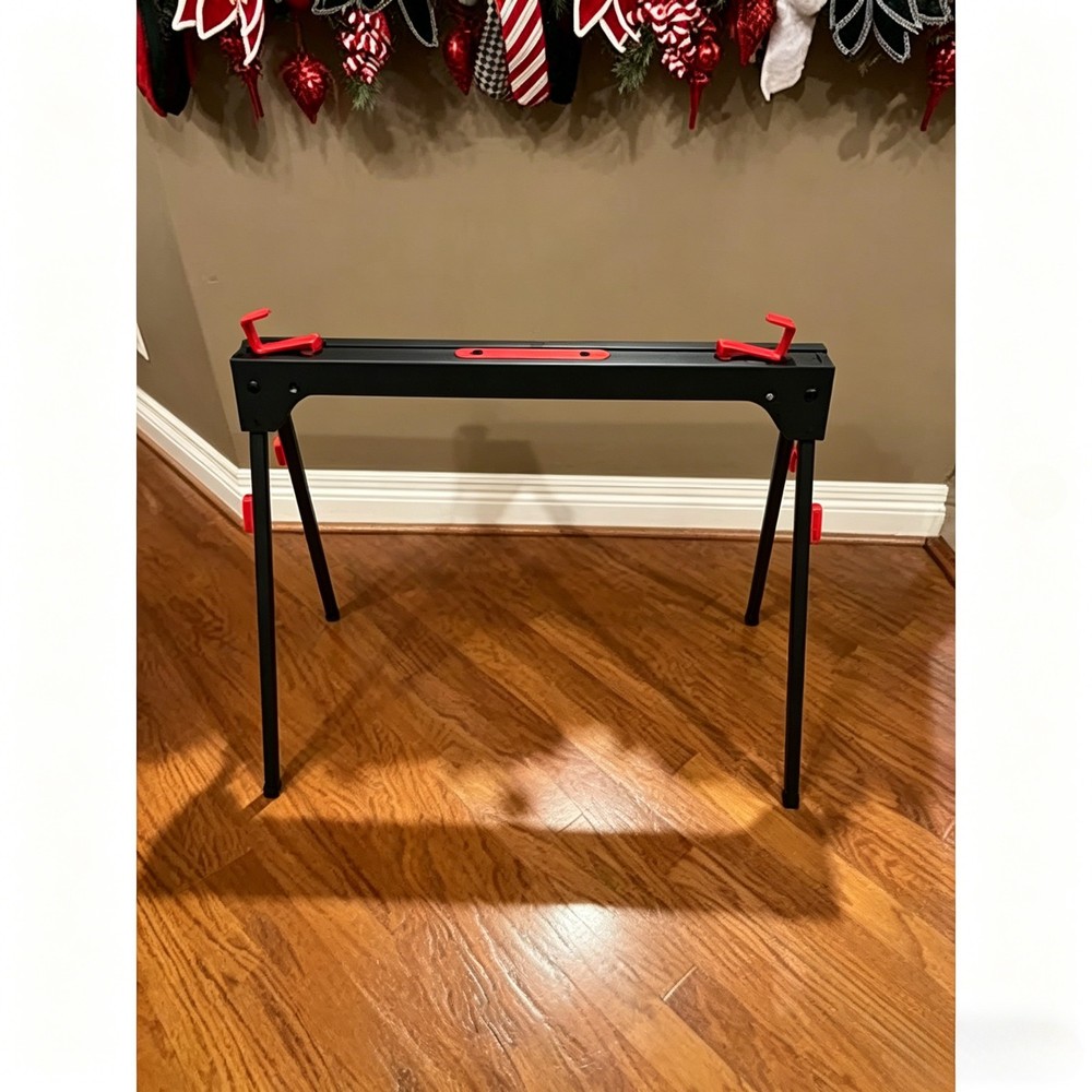 NIB 100% Hyper Tough Metal Sawhorse Foldable 450-lb Capacity Hyper Stack