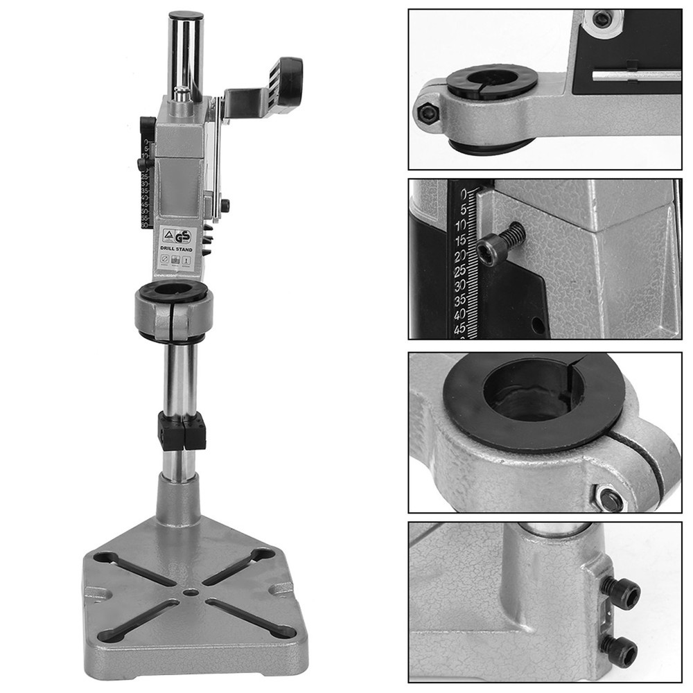 Adjustable Drill Press Bench Stand Workbench Pillar Clamp Universal Holder Tool