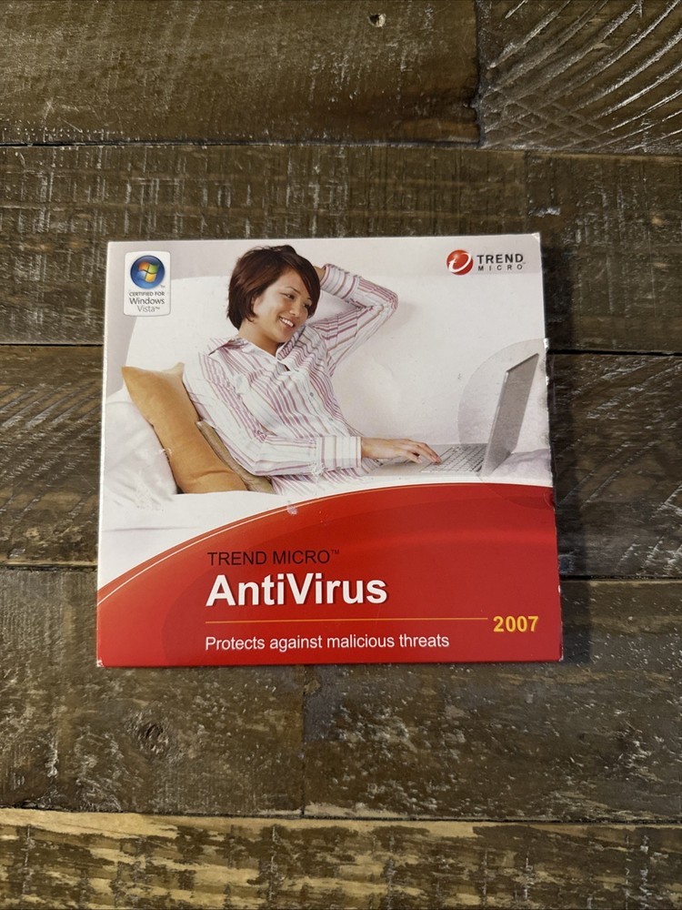 Trend Micro AntiVirus 2007 Software PC Cd Rom