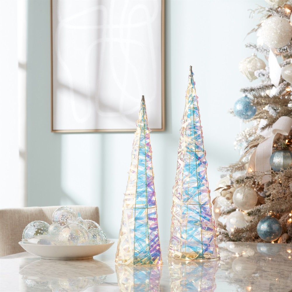 Iridescent LED Tree (Set of 2)
