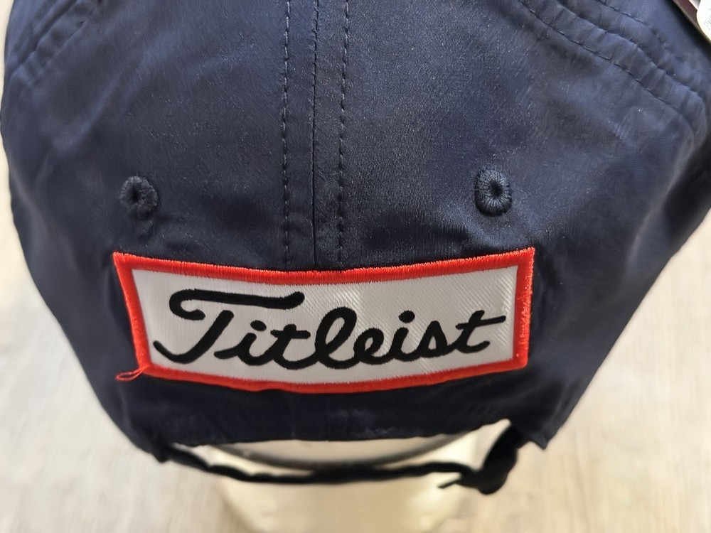 Titleist NXT Tour Adjustable Strap Golf Hat Script NOS Navy Blue NWT