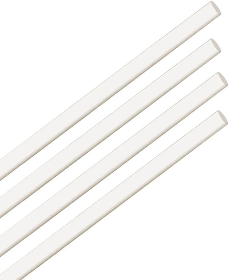 StewMac ABS Plastic Side Dot Material, White, 3/32" Diameter - 4 Pack