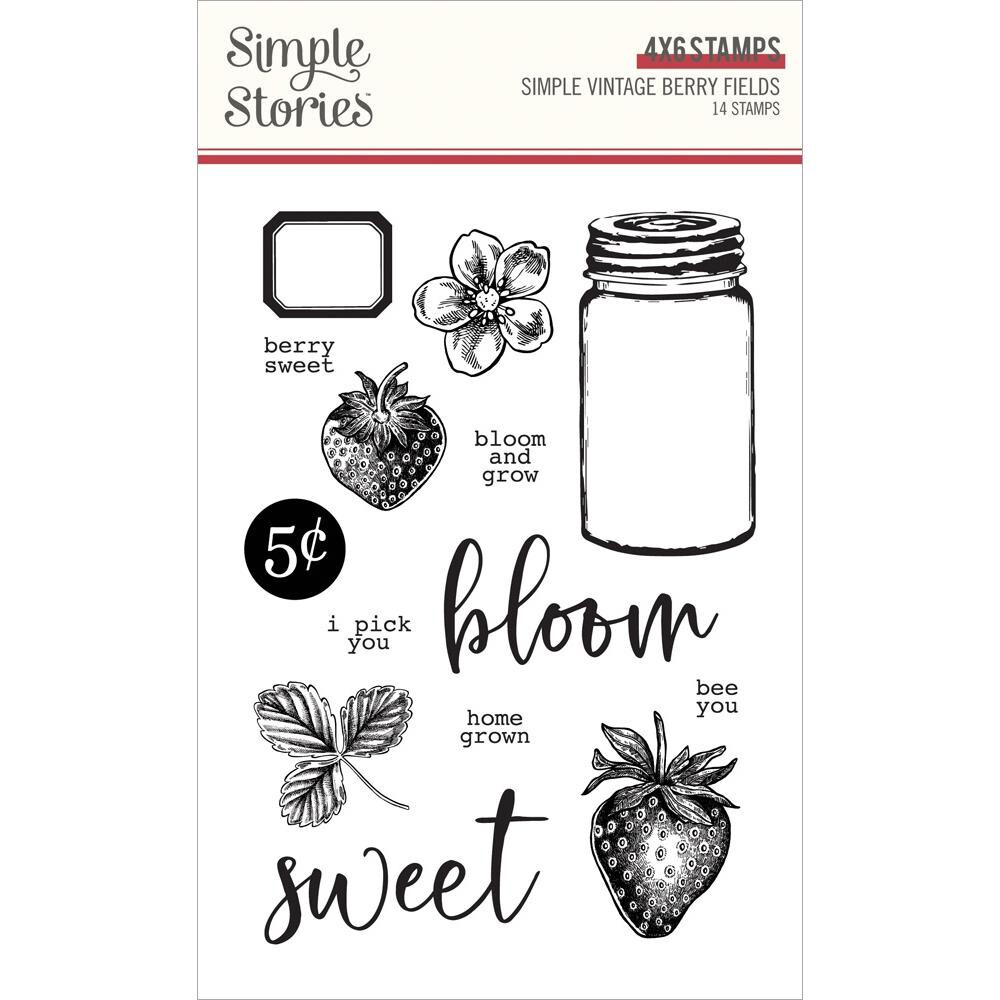 Simple Stories Berry Fields Stamps