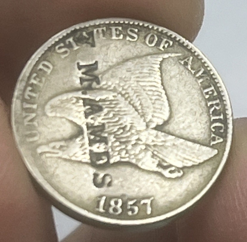 1857 Flying Eagle Cent- Semi Key Better Date