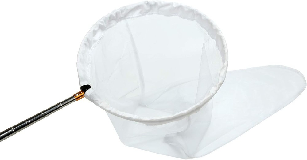 Durable Insect Collector's Net: 16" Ring, 59" Telescopic Handle, 36" Depth