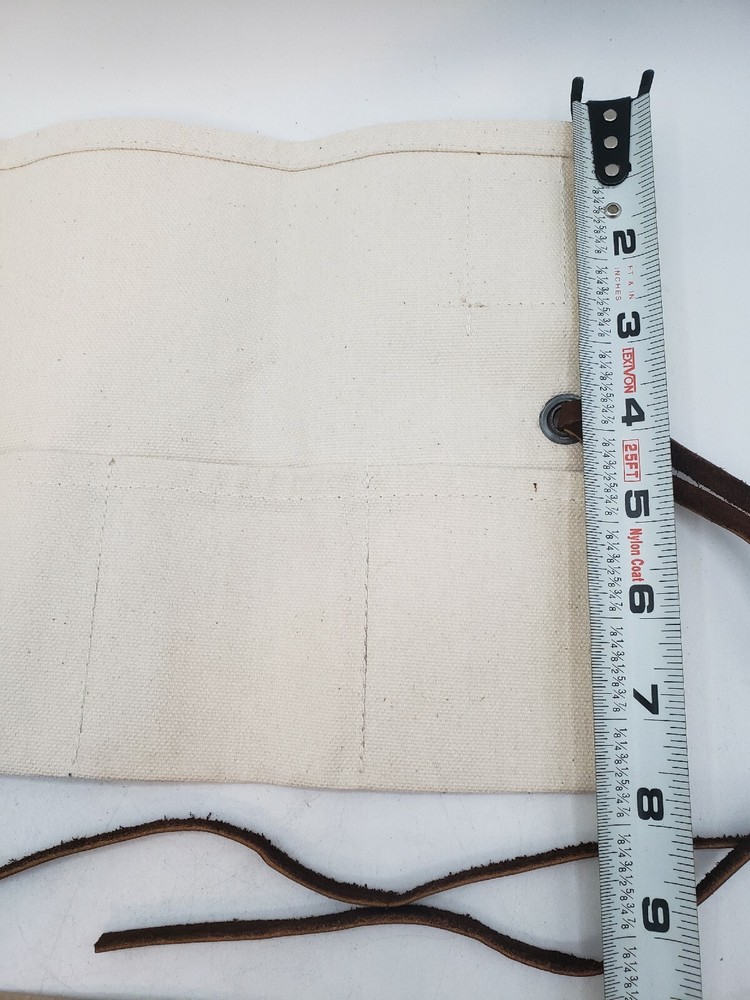 HIDE AND DRINK Rustic Canvas Travel Watch Roll, Tool Roll, EDC.