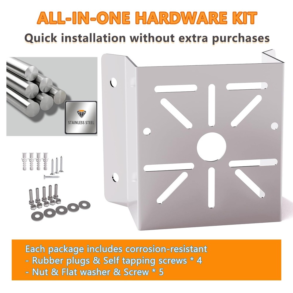 2 Pack Corner Wall Mount Bracket for Security Cameras - Adjustable Metal Wall...