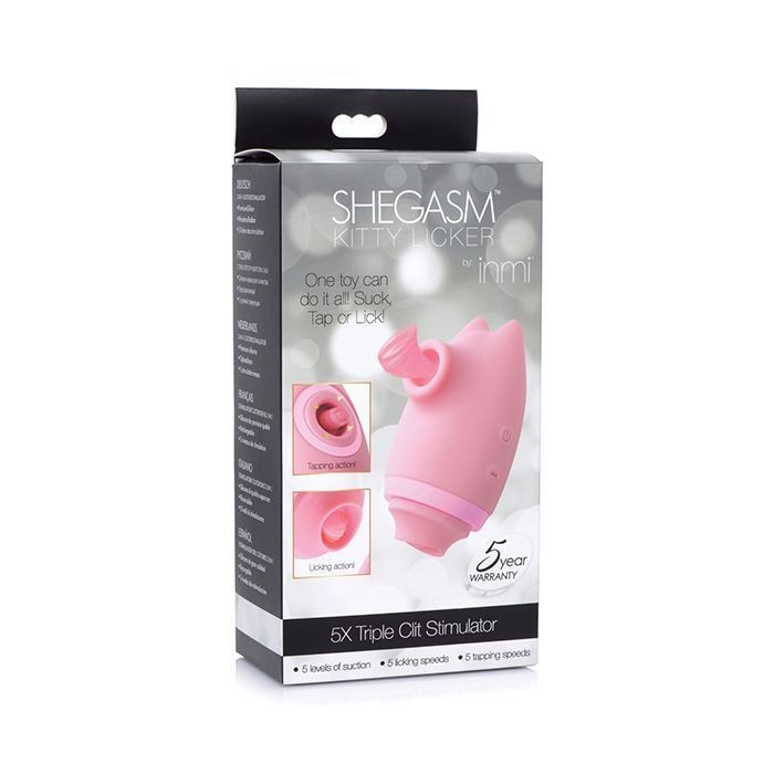 Kitty Licker 5X Triple Stimulator - Pink
