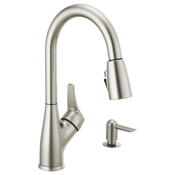 Peerless Apex P7901LF-SSSD-W Single Handle Pull-Down Kitchen Faucet - Stainless