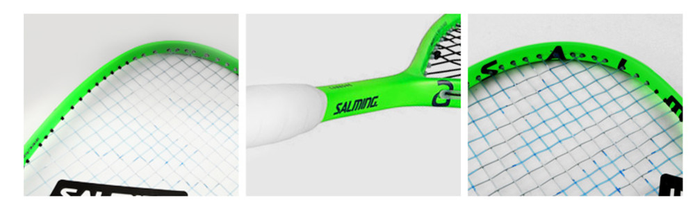 Salming Cannone Squash Racquet Racket 133±5g 14/19 Basic String Green NWT