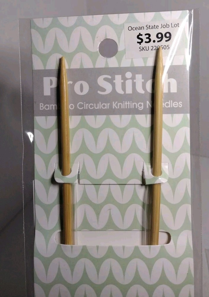 Knitting Needles Bamboo Circular Choose from Different sizes Pro Stitch